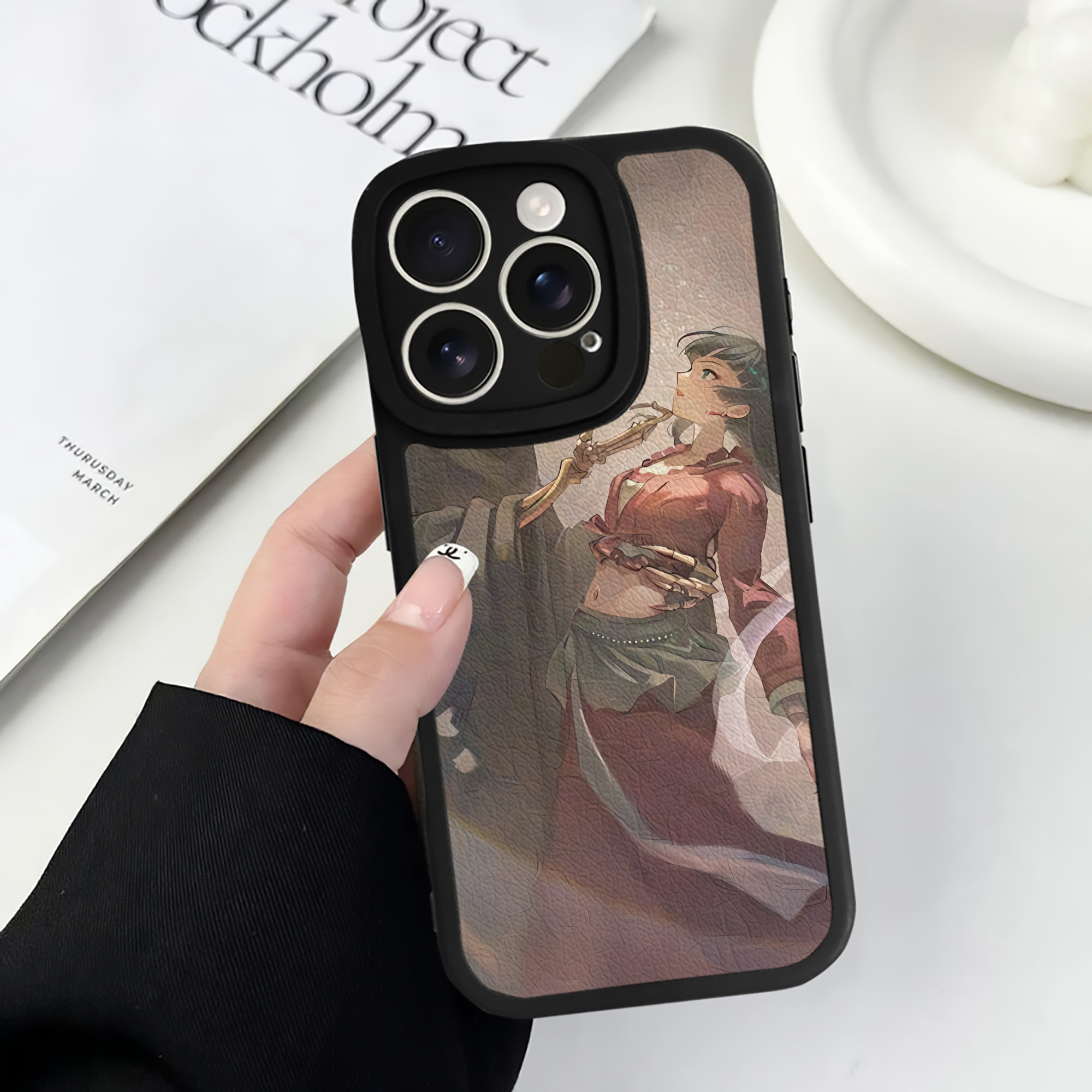 薬屋のひとりごと The Apothecary Diaries 【iPhone 16シリーズ対応】シリコンスマホケース（レザー調） 材質：シリコン